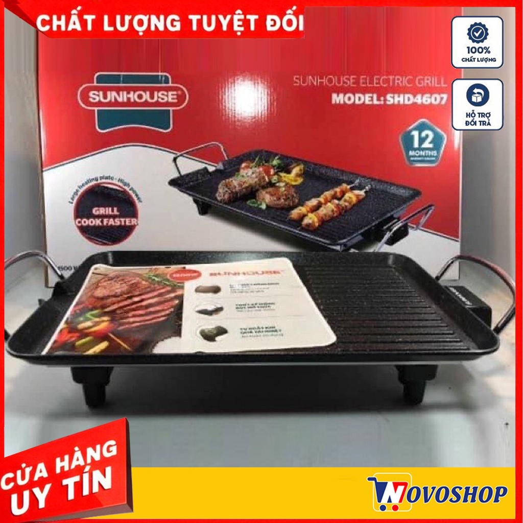 Bếp nướng điện không khói SUNHOUSE SHD4607 tốc độ nướng nhanh tiết kiệm điện năng