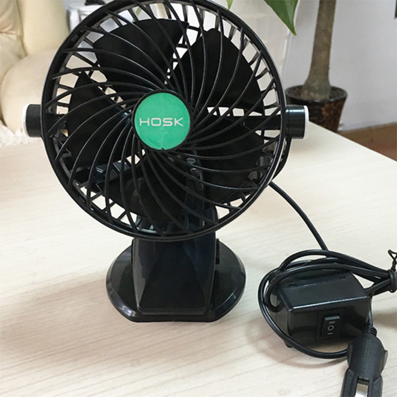 Mini 6 Inch Car Fan Single Head Shaking Small Electric Auto Fan