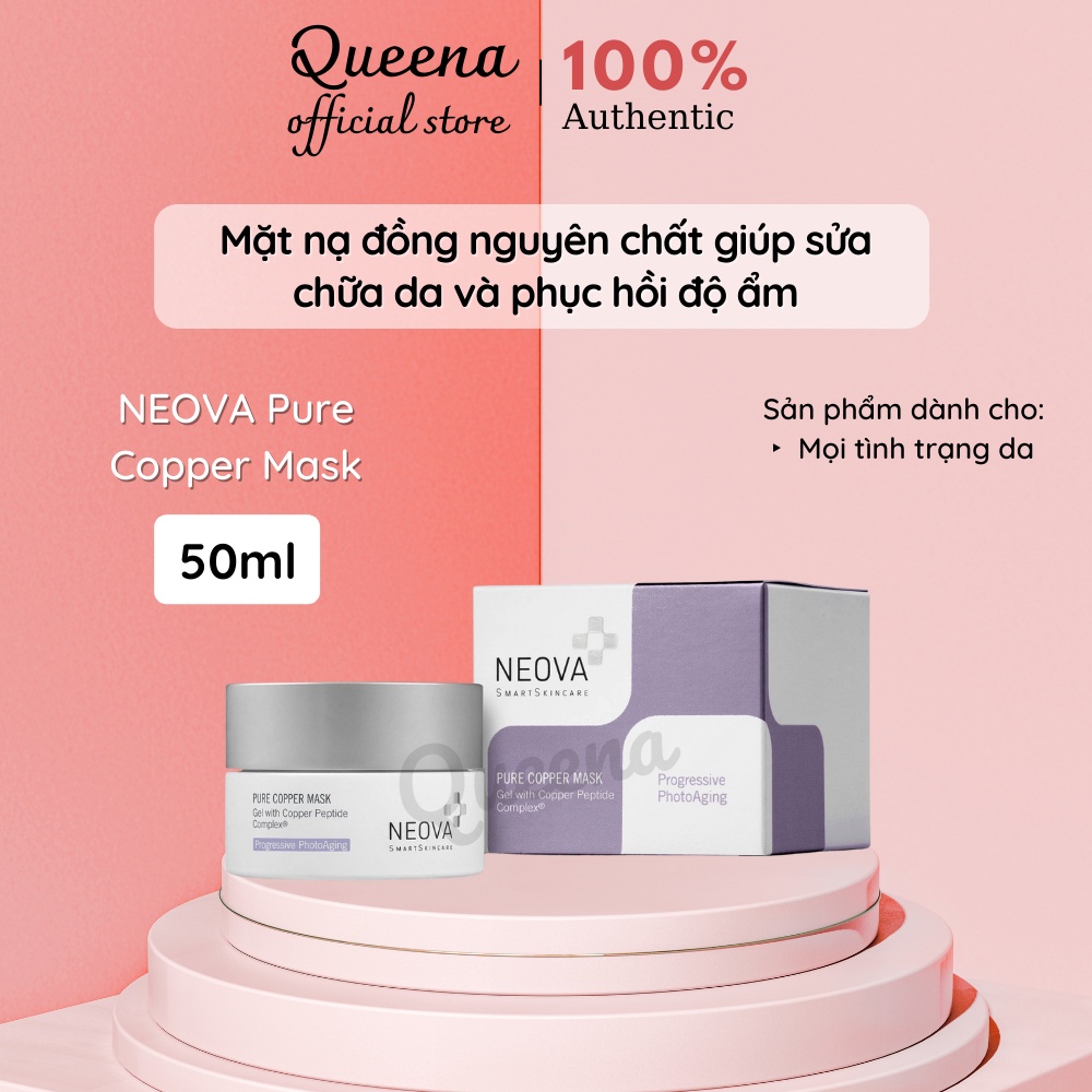 Mặt nạ đồng nguyên chất NEOVA Pure Copper Mask (Copper Peptide Complex) 50ml giúp sửa chữa da và phục hồi độ ẩm