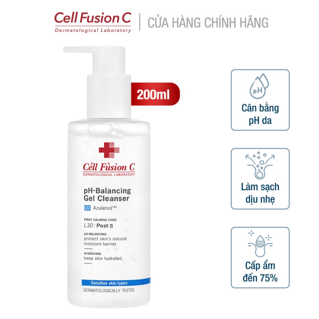 Gel Rửa Mặt Cân Bằng pH Cell Fusion C pH-Balancing Gel Cleanser (200ml) [30/1/2023]