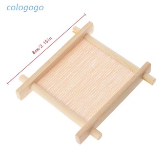 Khay phục vụ trà bằng gỗ cứng có rãnh thoát nước