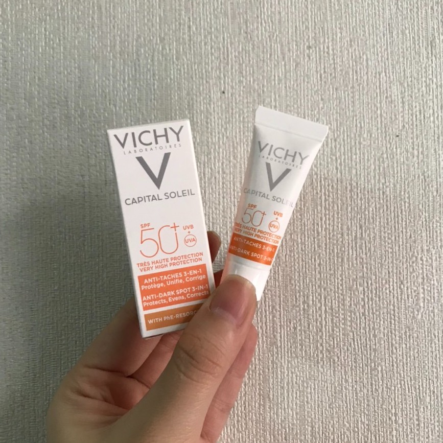 [Mini size 3ml] Vichy - Kem chống nắng có màu ngăn sạm da, giảm thâm nám không gây nhờn rít có SPF 50