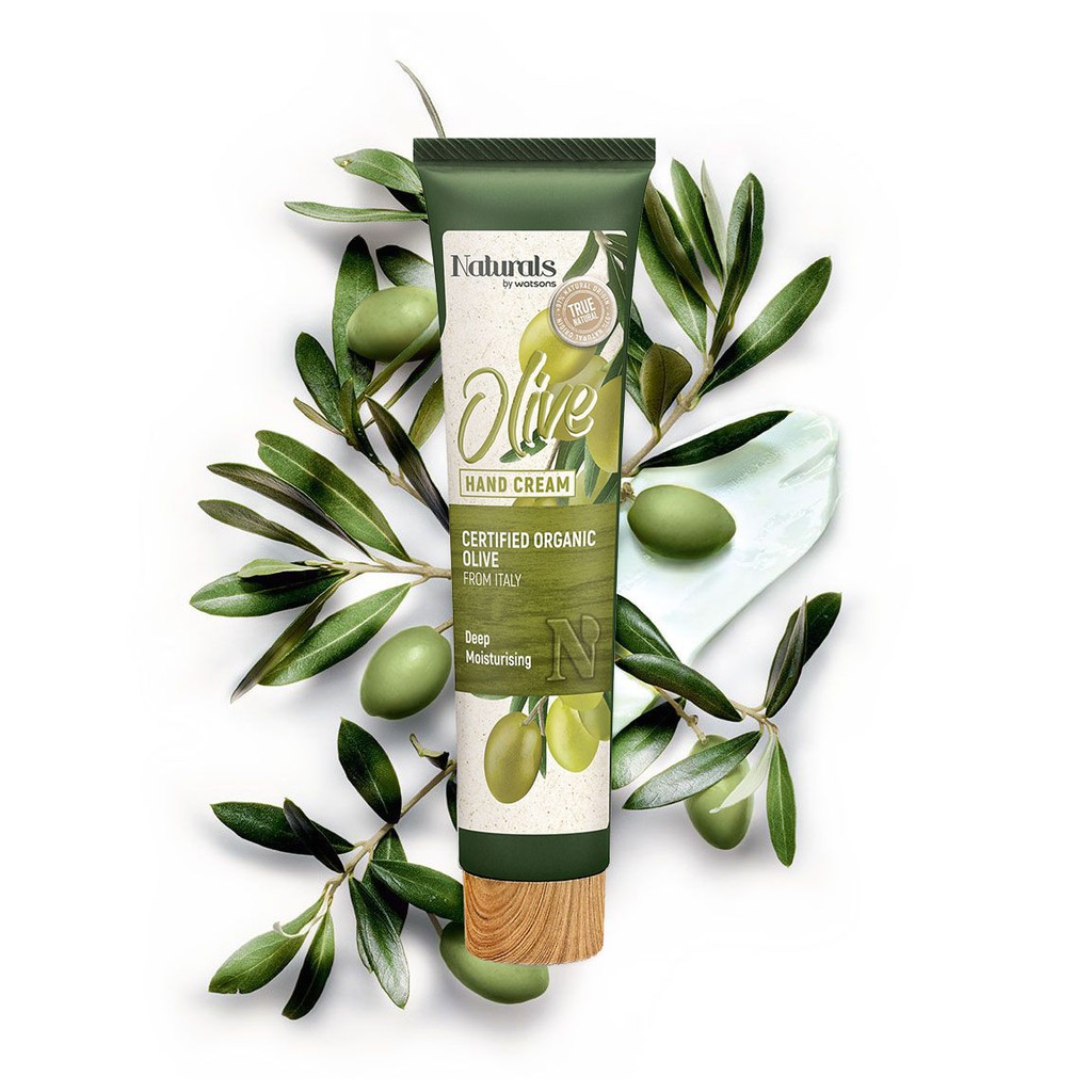 Kem Dưỡng Tay Naturals By Watsons True Natural Chiết Xuất Olive 30ml