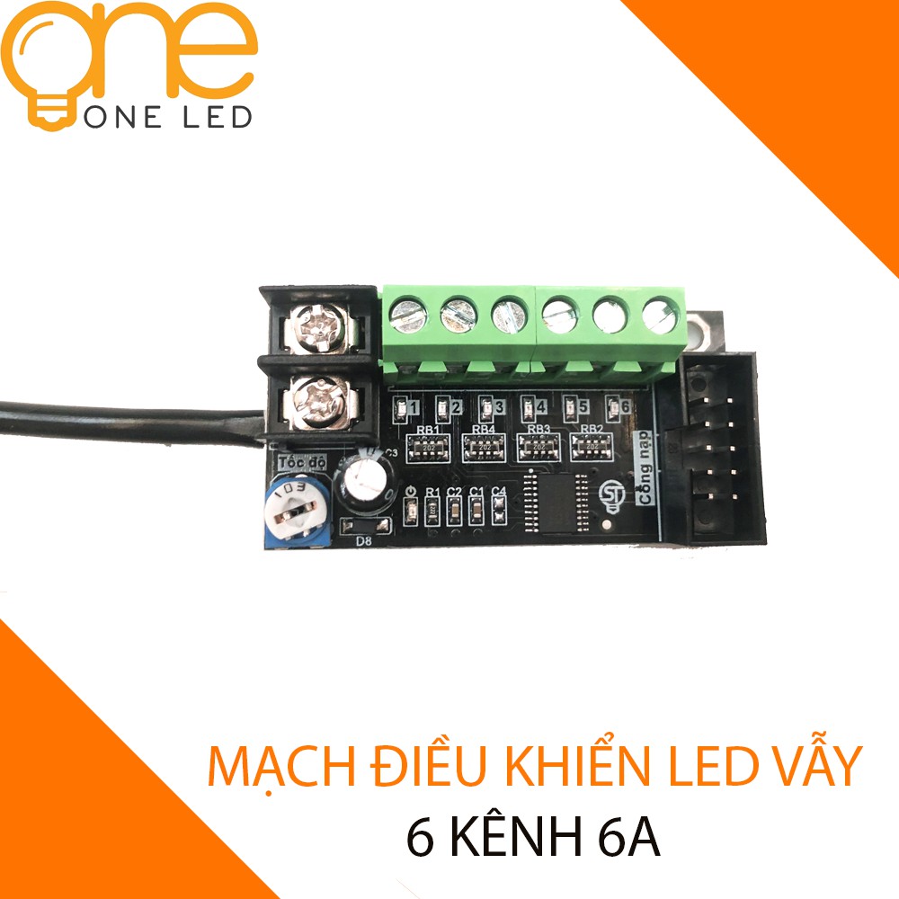 Mạch Điều Khiển Led Vẫy 6A - 6 Cổng [OneLED]