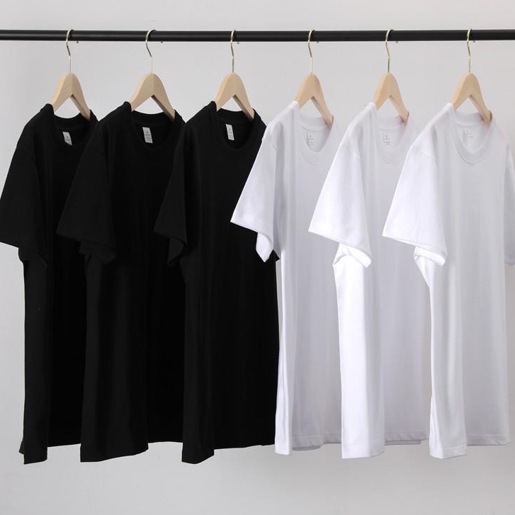 Áo Thun Trơn 100% Cotton Mát Lạnh Vải Dày Dặn Nam Nữ Thời Trang - La mode