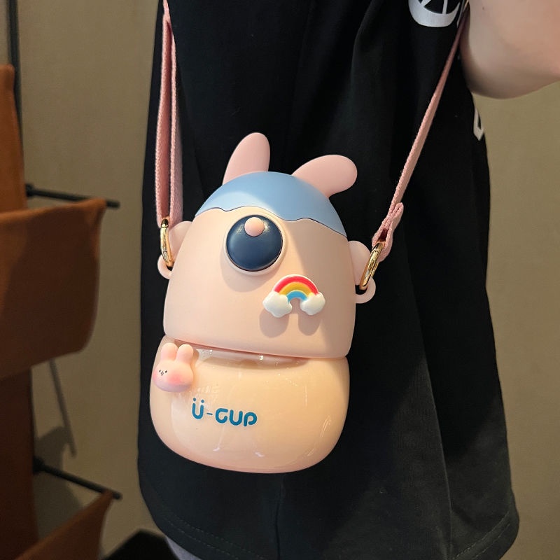 Bình Nước Có Ống Hút Dễ Thương Xinh Xắn 2022 Dành Cho Trẻ Em