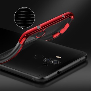 For Huawei Mate 9 Ring Stand Soft Plating Clear TPU Cover
