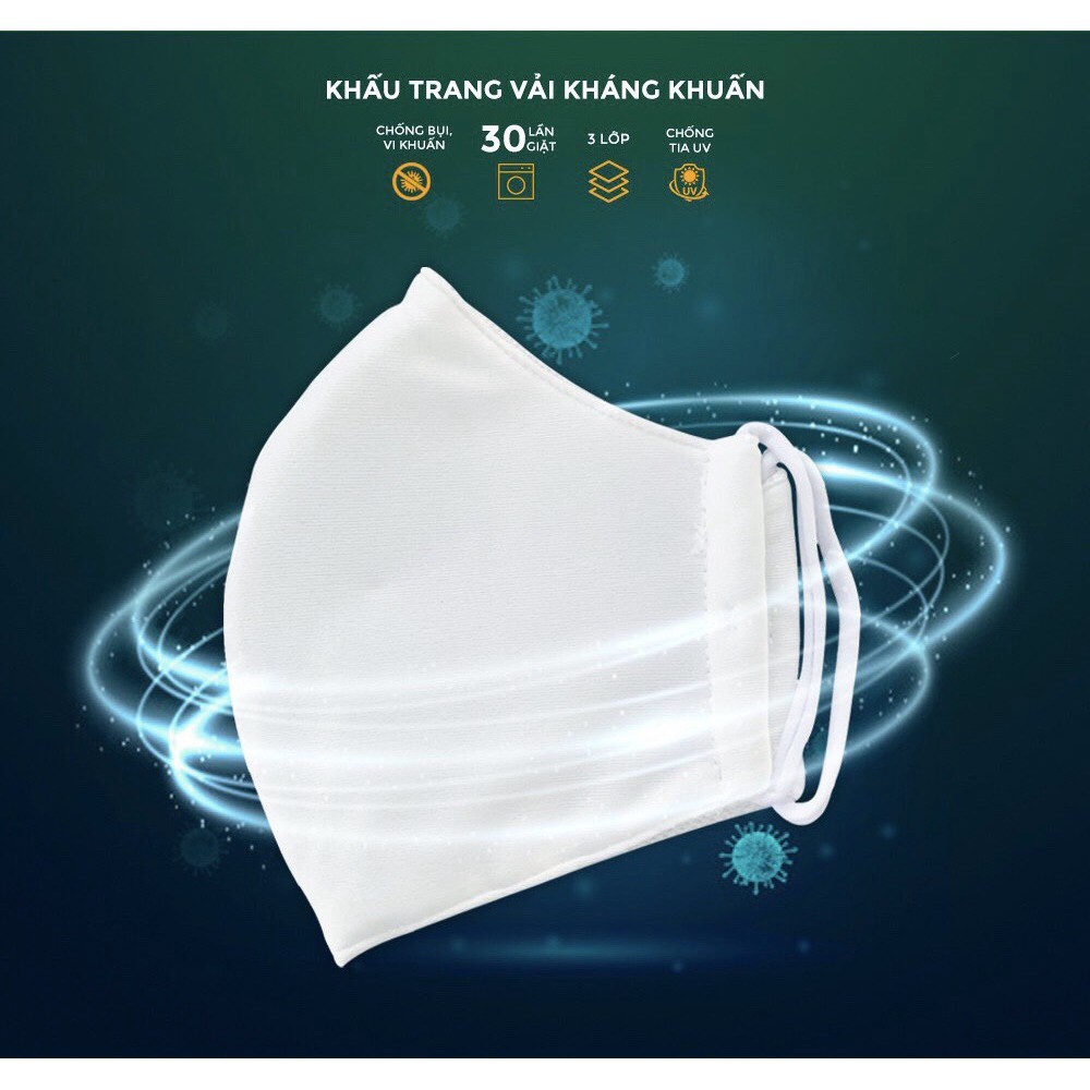 COMBO 10 KHẨU TRANG VẢI KHÁNG KHUẨN XUẤT NHẬT MASK[NỘI ĐỊA]