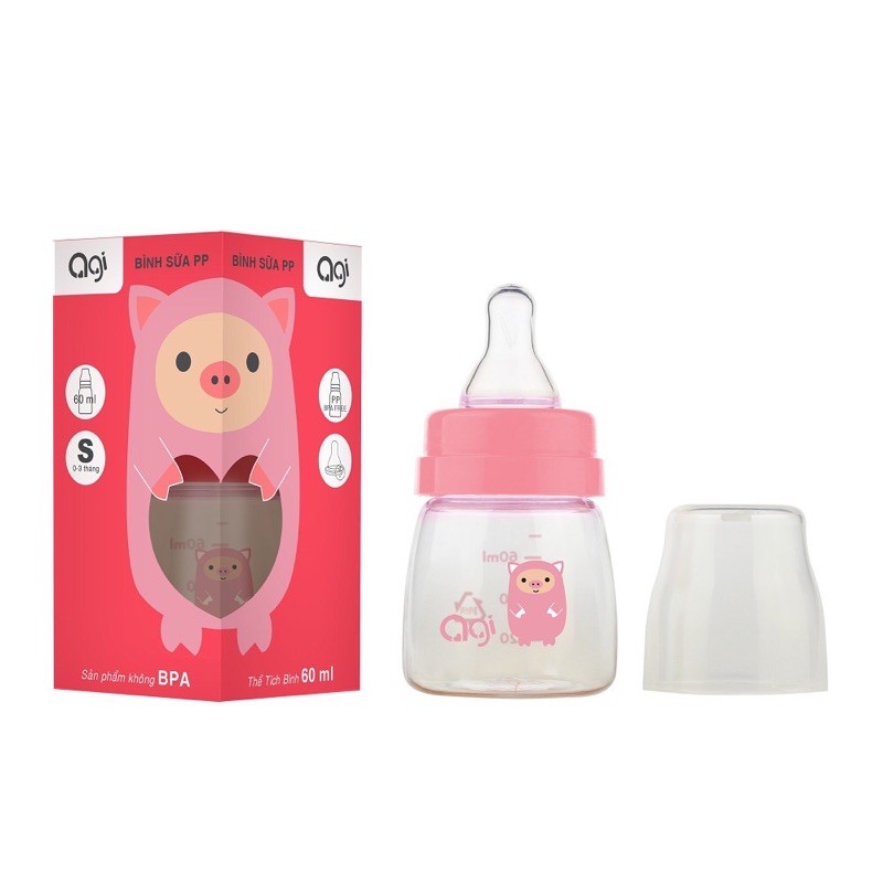 Bình Sữa Agi Cổ Hẹp 60ml/ 140ml/ 240ml