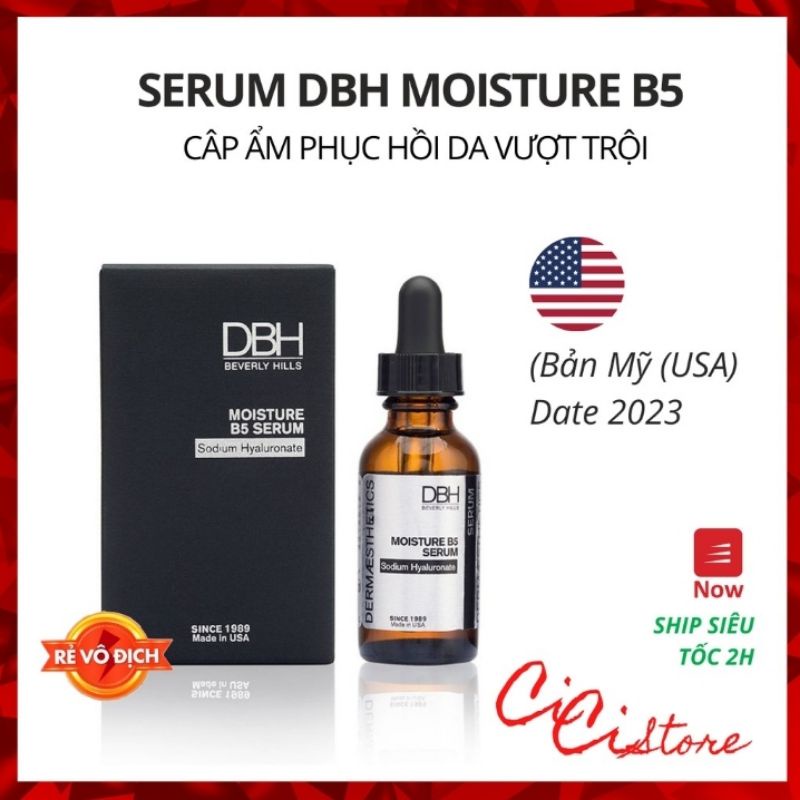 DBH Moisture B5 Serum Sodium Hyaluronate Tinh chất hỗ trợ phục hồi tái tạo da