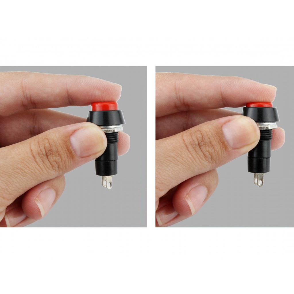 Nút nhấn giữ trạng thái PBS-11A 250V 3A 12mm - ON/OFF, Tự Khóa