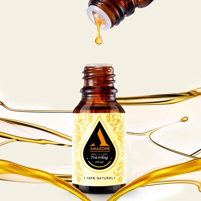 Tinh dầu Trà trắng Amazone 10ml - Nhập khẩu Ấn độ - Hương thơm khử mùi + diệt khuẩn hiệu quả