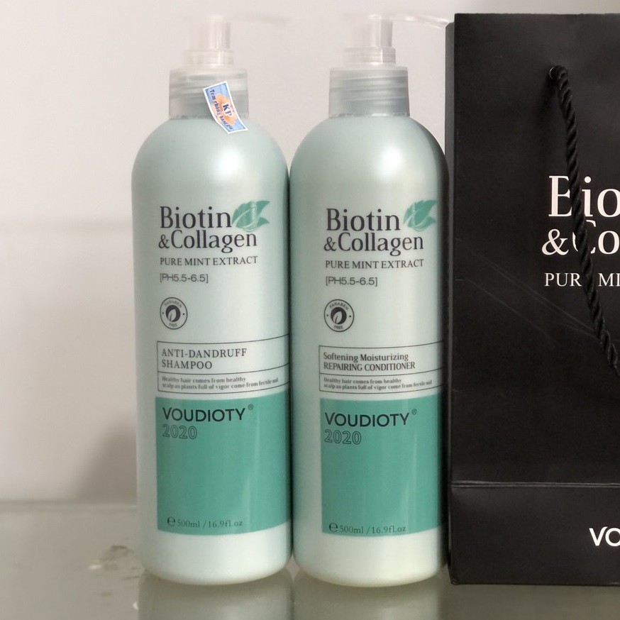 DẦU GỘI XẢ BIOTIN COLLAGEN VOUDIOTY ANTI DANDRUFF  PHỤC HỒI MỀM CHO DA ĐẦU GÀU NGỨA