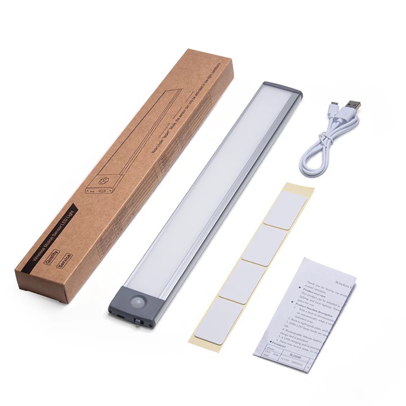 Bộ đèn LED cảm ứng cao cấp tiện dụng gắn tủ quần áo , tủ chén , cầu thang tự động sáng , tích hợp pin sạc. | BigBuy360 - bigbuy360.vn