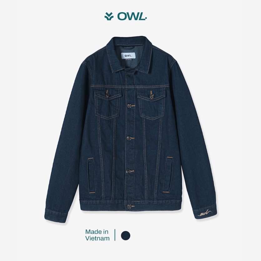OWL BRAND® ÁO KHOÁC JEANS - DENIM JACKET - OWL211220