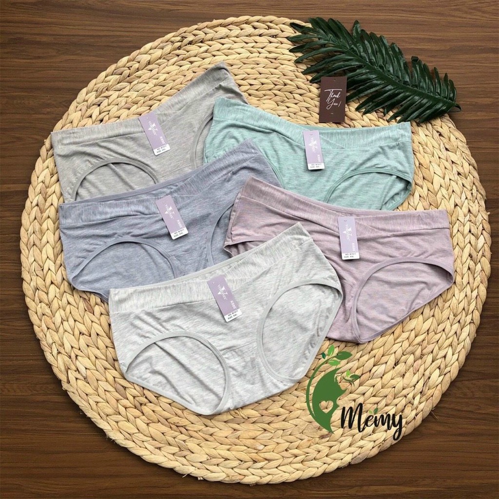 Quần lót bầu và sau sinh cạp chéo co giãn chất thun lạnh cotton sợi tre mỏng mát mùa hè 7011