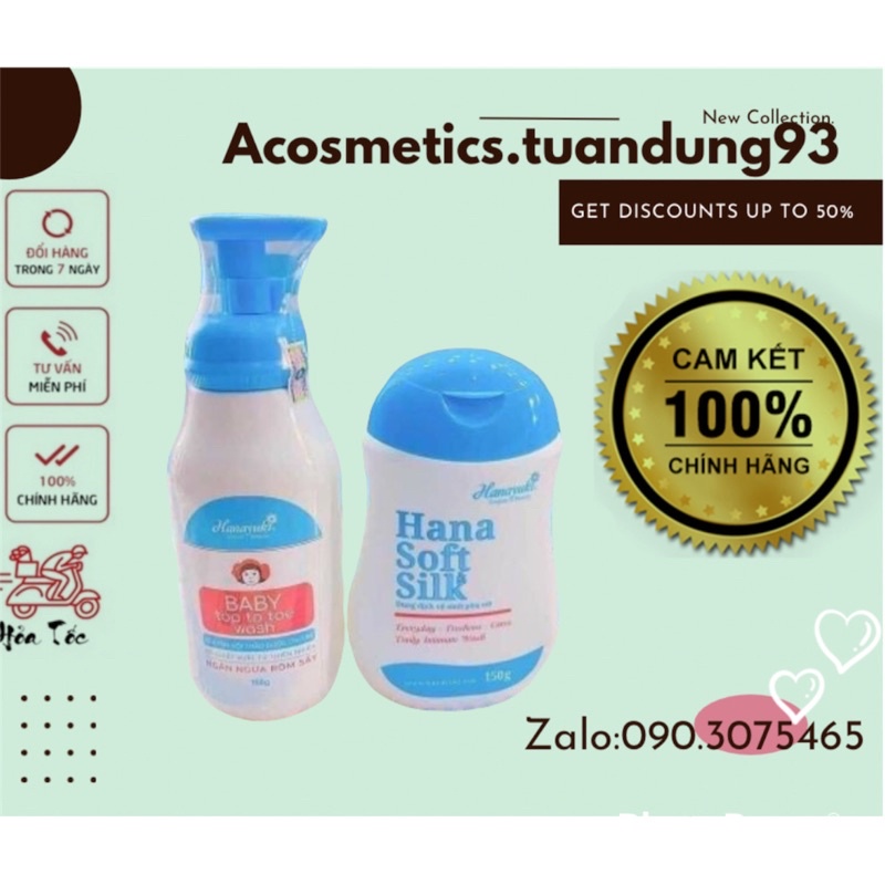 Bộ Đôi Sữa Tắm Cho Bé & Dung Dịch Vệ Sinh Phụ Nữ Hanayuki