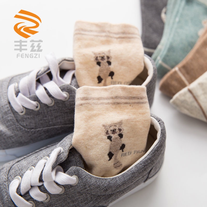 Set 10 Đôi Tất Cotton Dày Dặn Cổ Cao Thời Trang Thu Đông Cho Nữ