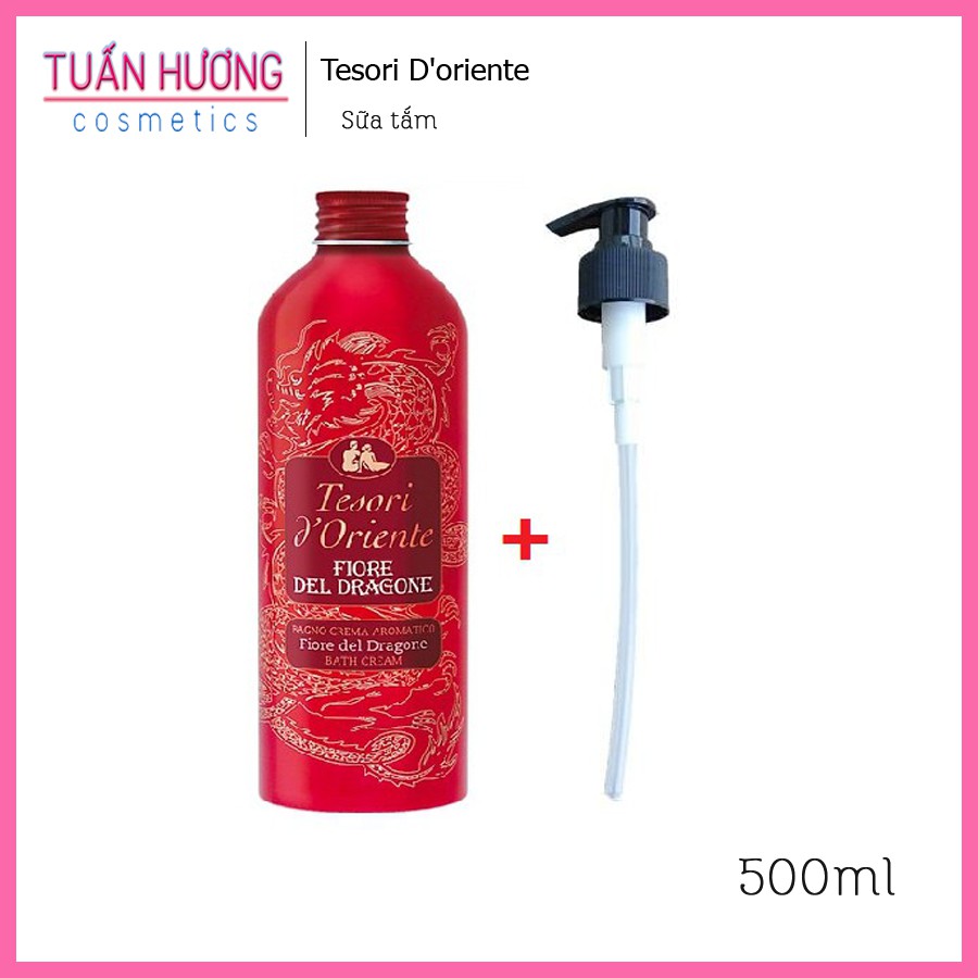 Sữa Tắm Xích Tesori Trắng Da, Hương Nước Hoa 500ML | Tesori D’Oriente Cao cấp Italia | 2 MÀU