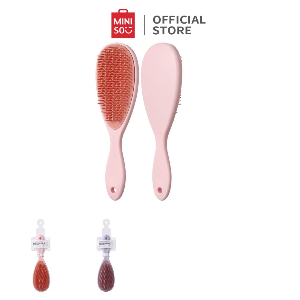 Lược gỡ rối Miniso chính hãng giúp tóc thẳng suôn mượt lược tạo kiểu tóc (Giao màu ngẫu nhiên)