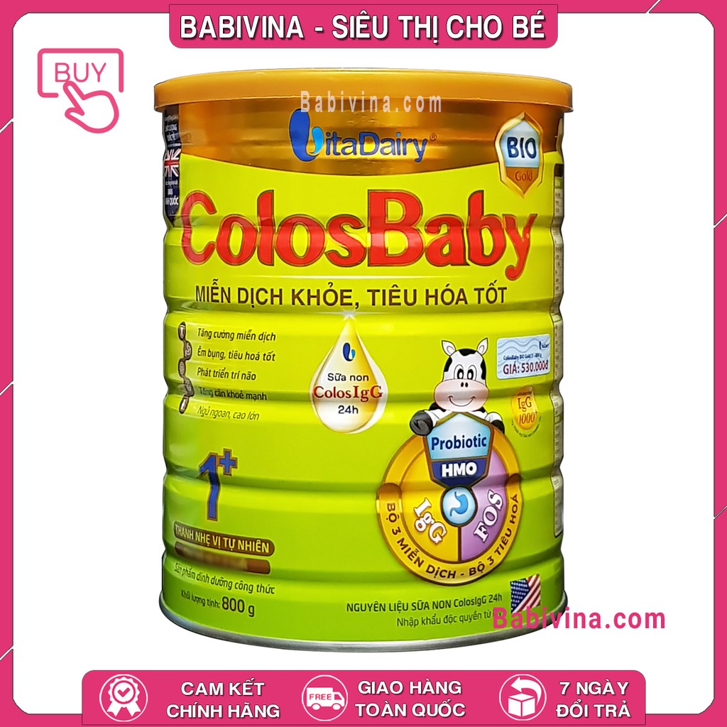 [LẺ GIÁ SỈ] Sữa Colosbaby BIO 1+800g | Mua Sữa Non COLOSBABY Chính Hãng, Date Mới Nhất, Giá Tốt Nhất Tại Babivina