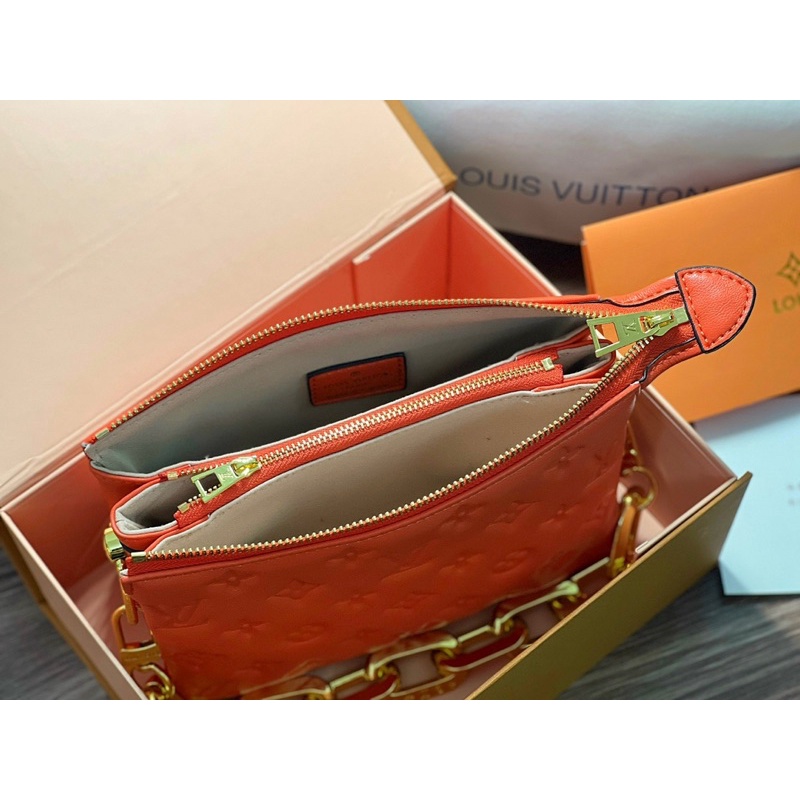 Túi LV COUSIN Sz 20cm 7 màu Chất da dày dặn họa tiết hoa mono Fullbox nam châm - phụ kiện đầy đủ