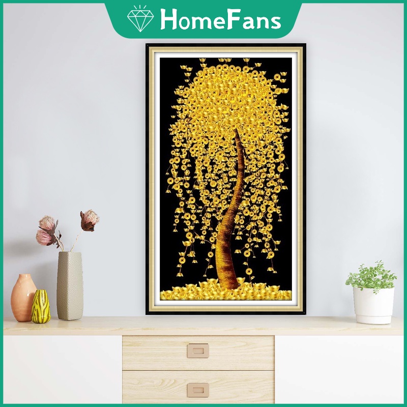 Bộ Tranh Đính Đá 5D Tự Làm Trang Trí Nhà Cửa 30x50cm / 40x70cm / 50x90cm / 60x100cm