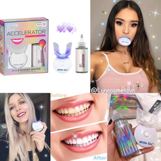 Máy làm trắng răng White Glo White Accelerator Blue Light Teeth Whitening System
