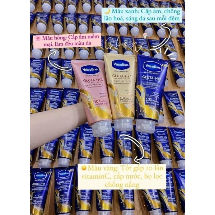 sữa Dưỡngthể Vaseline 10X Gluta-Hya Serum Burst Lotion 330ml