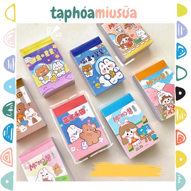 Sổ 50 trang stickers độc đáo dễ thương - MiuSua