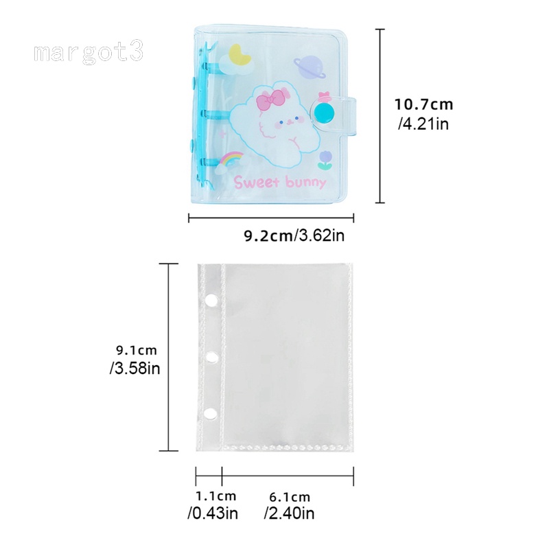 Album Ảnh Trong Suốt 3 Inch 20 Ngăn Họa Tiết Hoạt Hình Dễ Thương