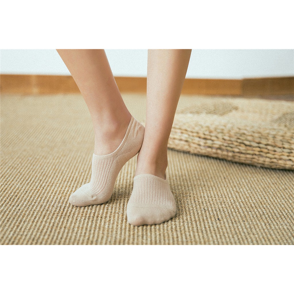 Vớ lười nữ trơn, tất lười nhiều màu nữ thun gân co dãn NEKO
