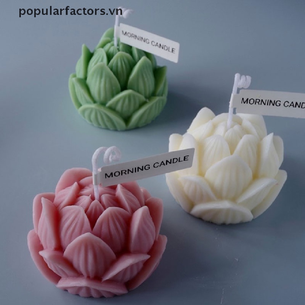 Khuôn Silicone Làm Bánh Hình Hoa Sen 3D