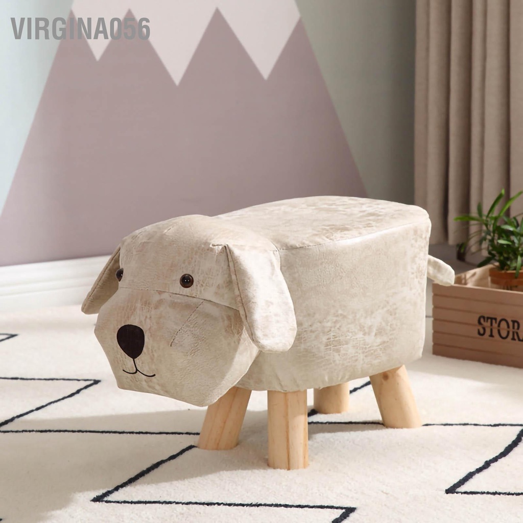 Có thể bán buôn Ghế Đẩu Thấp Bằng Gỗ Hình Chú Chó Hoạt Hình Đáng Yêu Cho Trẻ Em virgina056 Hàng giao ngay