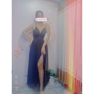 Đầm mexi 2 dây lưới