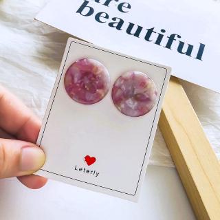 Earrings female cubes retro style