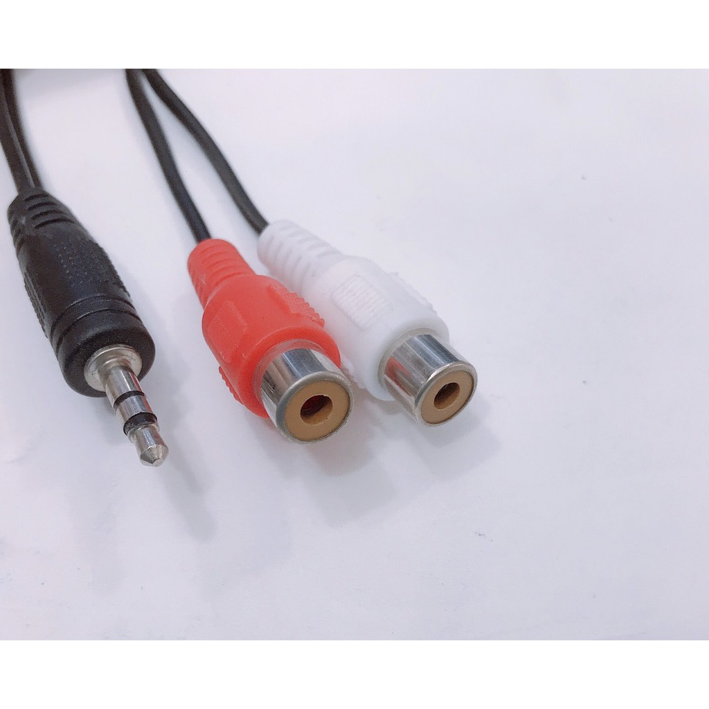 JACK 3,5 RA 2 LỖ AV - BÔNG SEN - RCA