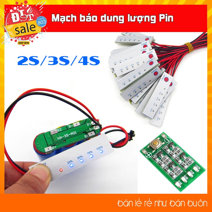 Mạch Báo Pin 1S 2S 3S 4S 5S 6S 7S 8S ✅ [RẺ NHẤT VIỆT NAM ] ⚡