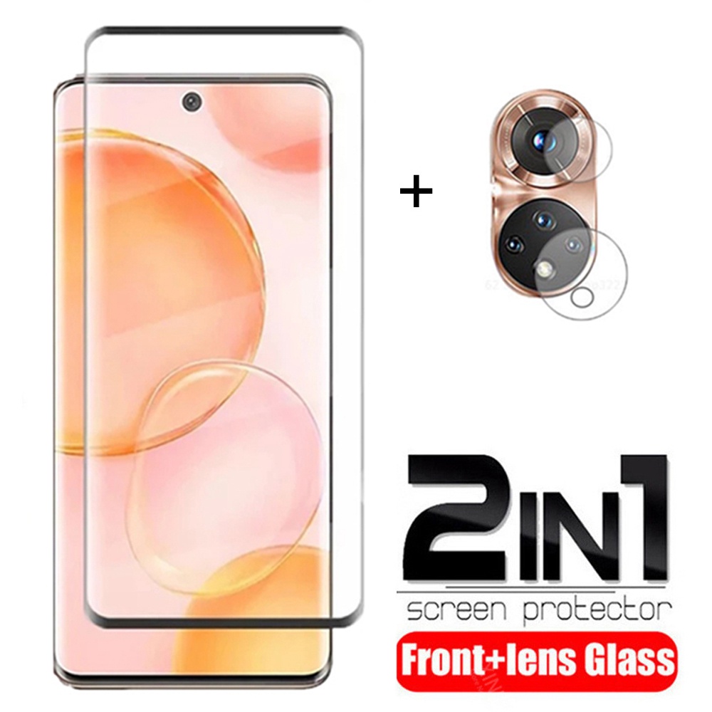 Kính Cường Lực 9D Viền Cong Bảo Vệ Ống Kính Máy Ảnh Cho Honor 50 6.57 "Honor50 NTH-AN00 NTH-NX9 Ốp