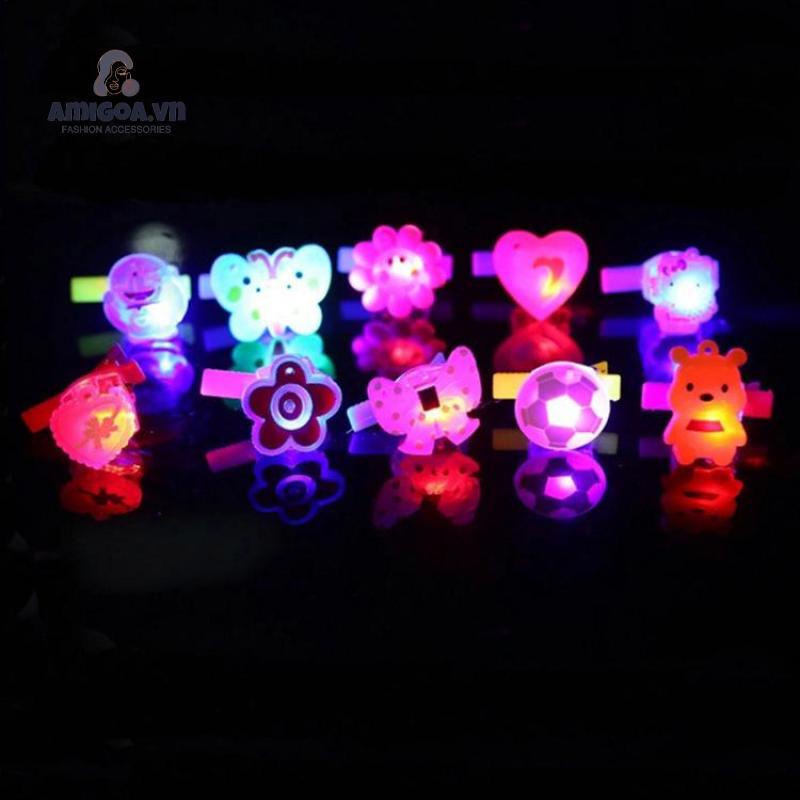 ✨✨Kẹp tóc phát sáng trong bóng tối.Họa tiết hoạt hình xinh đẹp cho bé