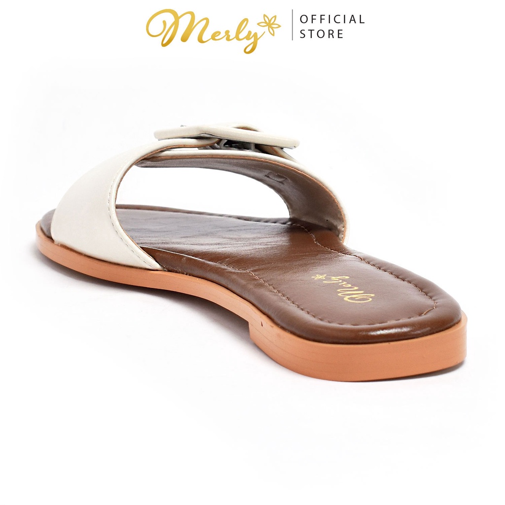 Dép bệt quai ngang Merly 1359, dép da nữ quai ngang, dép da nữ, Dép nữ big size, dép size lớn, dép đi biển