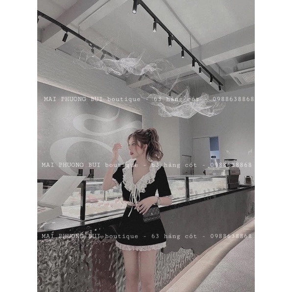 Set váy bánh bèo tiểu thư