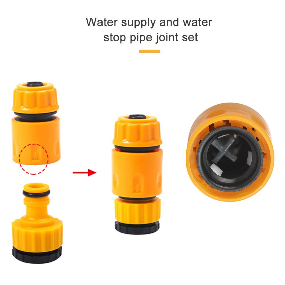 Set 1 Đầu Nối Ống Nước Tưới Cỏ / Rửa Xe Linh Hoạt