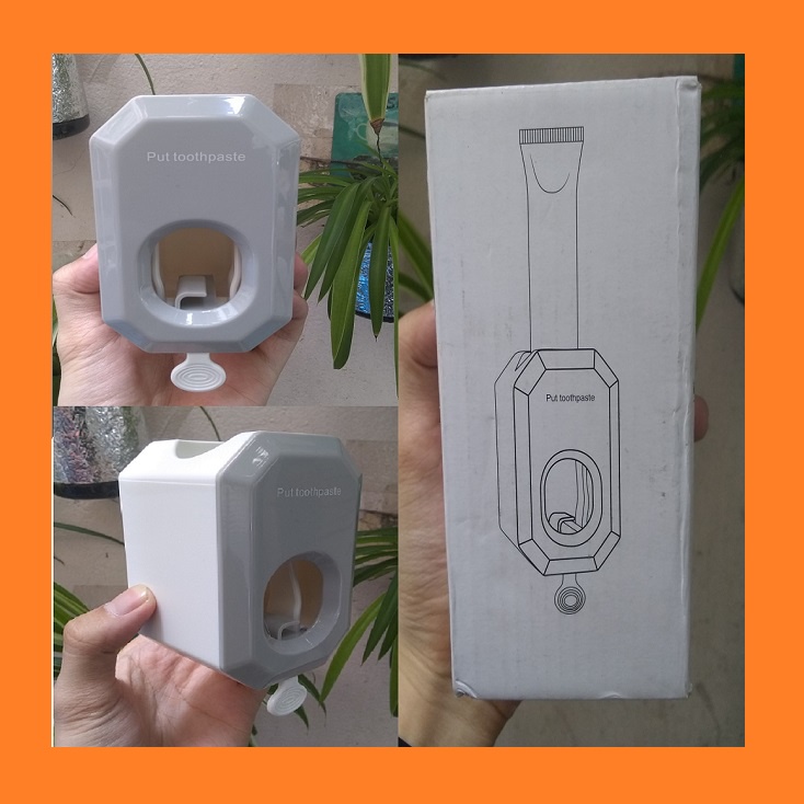 Hộp lấy kem đánh răng tự động Ecoco mini dán tường - dụng cụ nhả kem đánh răng Hàn Quốc Touch Me