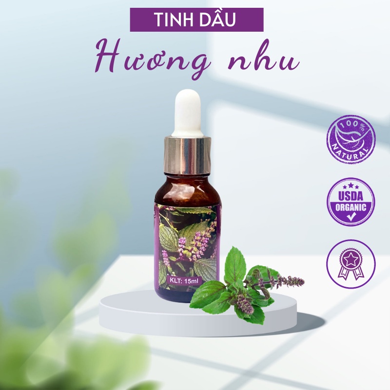 Tinh Dầu Thiên Nhiên Hương Nhu Nguyên Chất Dung Tích 10ML Xông Phòng, Toả Hương Thơm, Sạch Không Khí, Khử Mùi Diệt Khuẩn