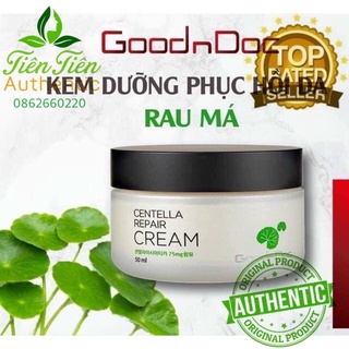 Kem dưỡng ẩm phục hồi rau má GoodnDoc Centella Repair Cream 50mL