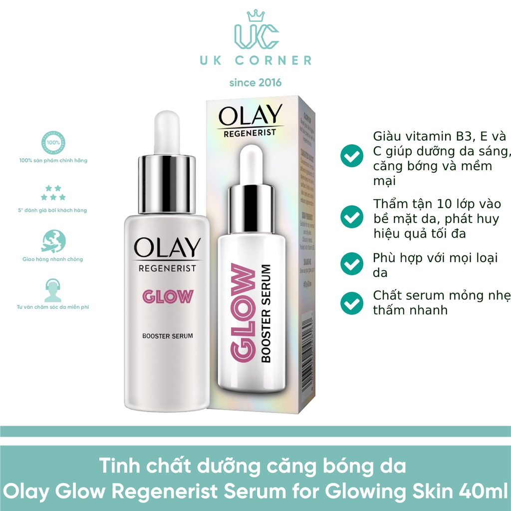 Tinh chất dưỡng căng bóng da Olay Glow Regenerist Serum for Glowing Skin 40ml