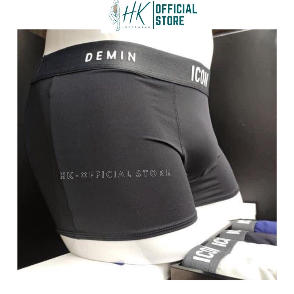 Quần Lót Nam Boxer Thun Lạnh Combo 4 Cái, Quần Sịp Nam Boxer Cao Cấp Co Giãn 4 Chiều Cực Thoáng Khí Kháng Khuẩn.