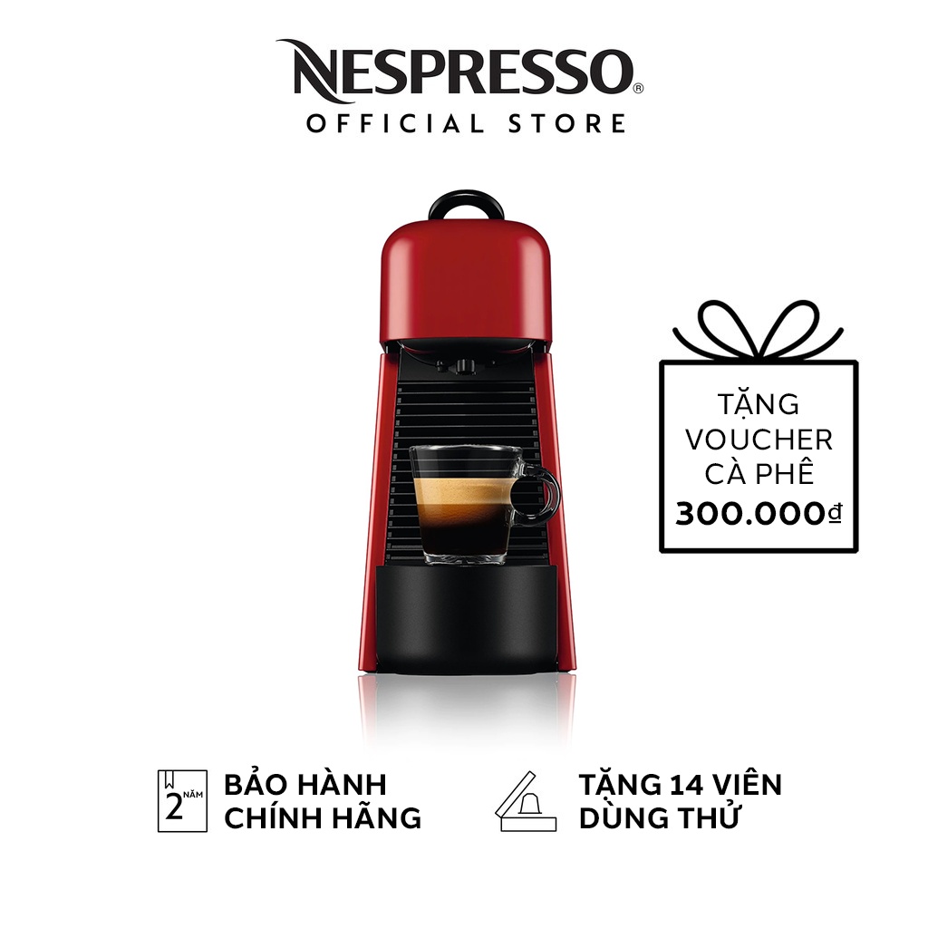 [Mã ELHADEV giảm 4% đơn 300K] Máy pha cà phê Nespresso Essenza Plus Đỏ