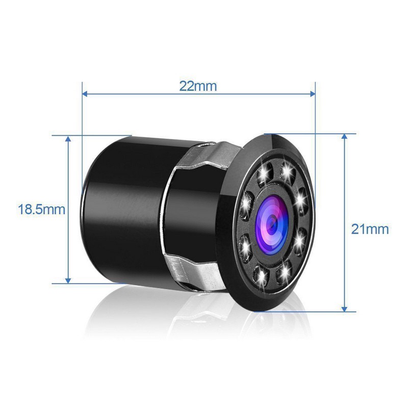 Camera Lùi Xe Tầm Nhìn Đêm, Chống Thấm Nước, Hỗ Trợ 8 Bóng Đèn Led